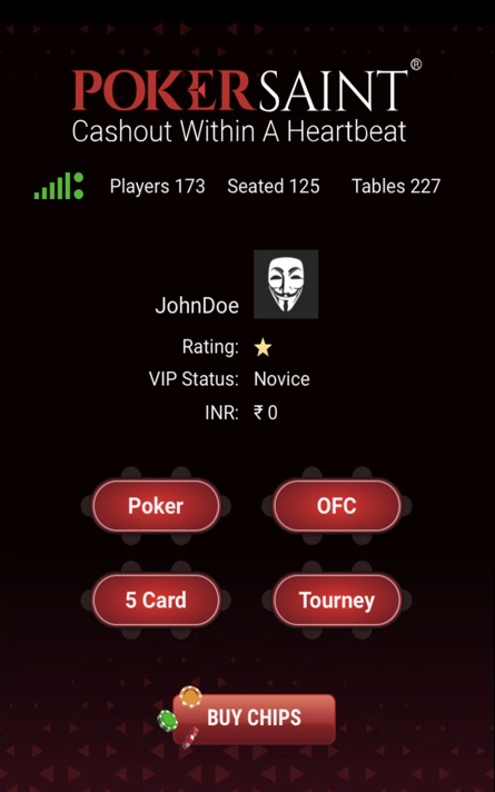 pokersaint mobile screenshot